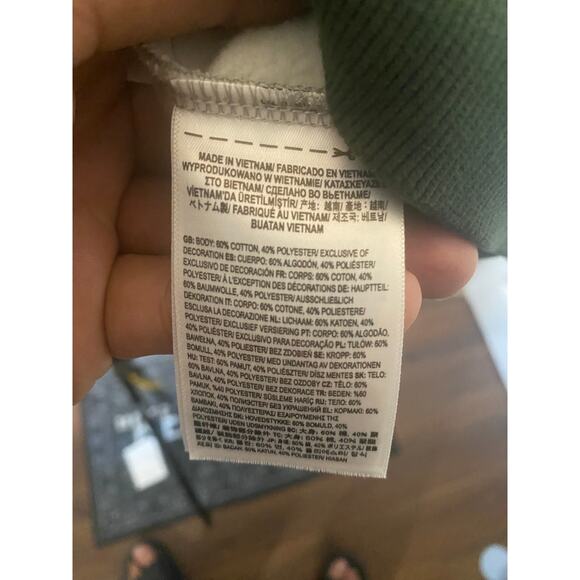 VANS 'RUTLAND III' SWEATSHIRT - GREY/DARK GREEN Size Medium - Picture 6 of 6